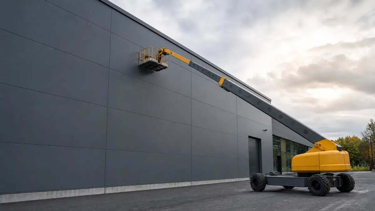Boom Lifts jobsite access in Jackson